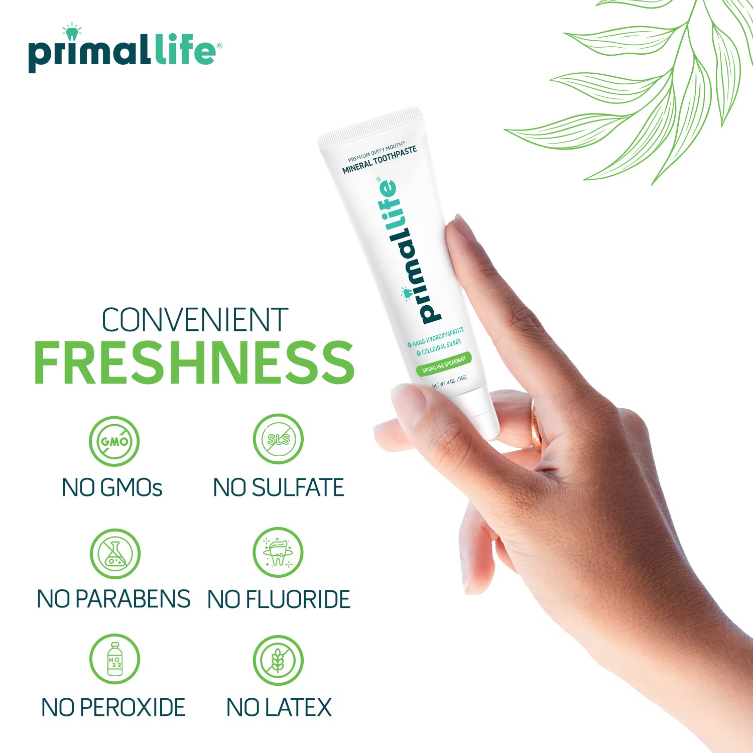 Primal Life Organics: empaque fabricado en EE. UU. para calidad y confianza.