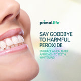 Envase con bomba reciclable de Primal Life Organics para cuidado dental.