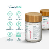 Primal Life Organics formato práctico para viaje con 60 tabletas en frasco