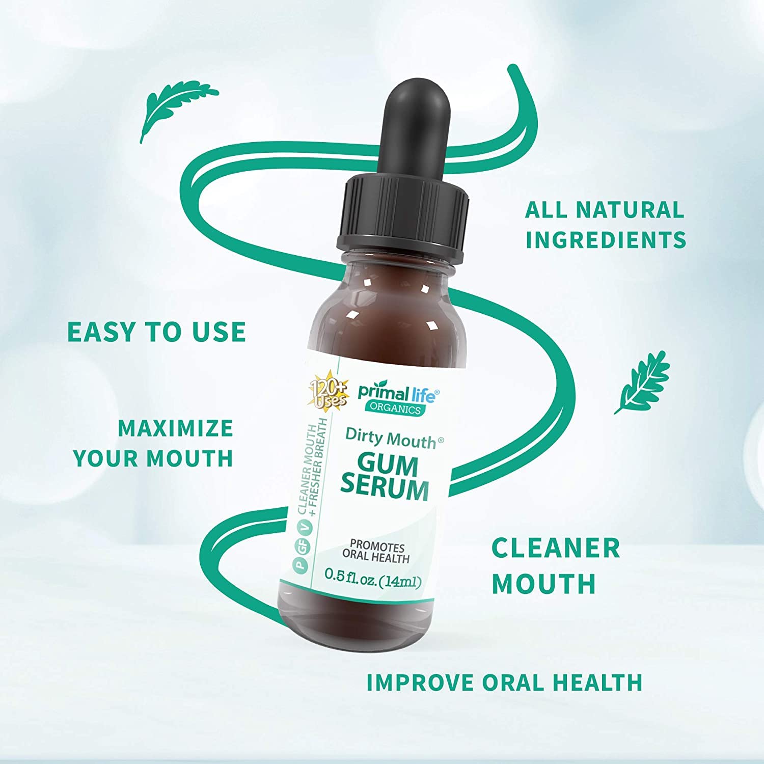 Gotas para encías Primal Life Organics, aceite de árbol de té para aliento