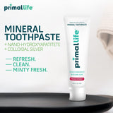 Pasta dental Primal Life Organics plata coloidal para limpieza suave