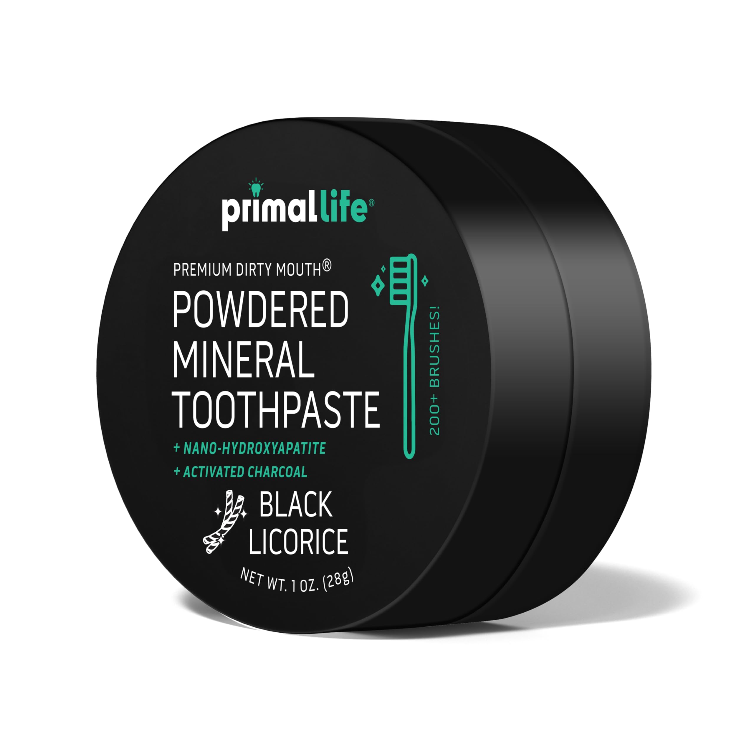Primal Life Organics Dirty Mouth polvo dental bicarbonato de sodio para uso diario