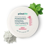 Primal Life Organics Polvo dental boca sucia ofrece limpieza suave tras cepillado