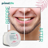 Primal Life Organics Polvo dental menta dulce ofrece frescura duradera