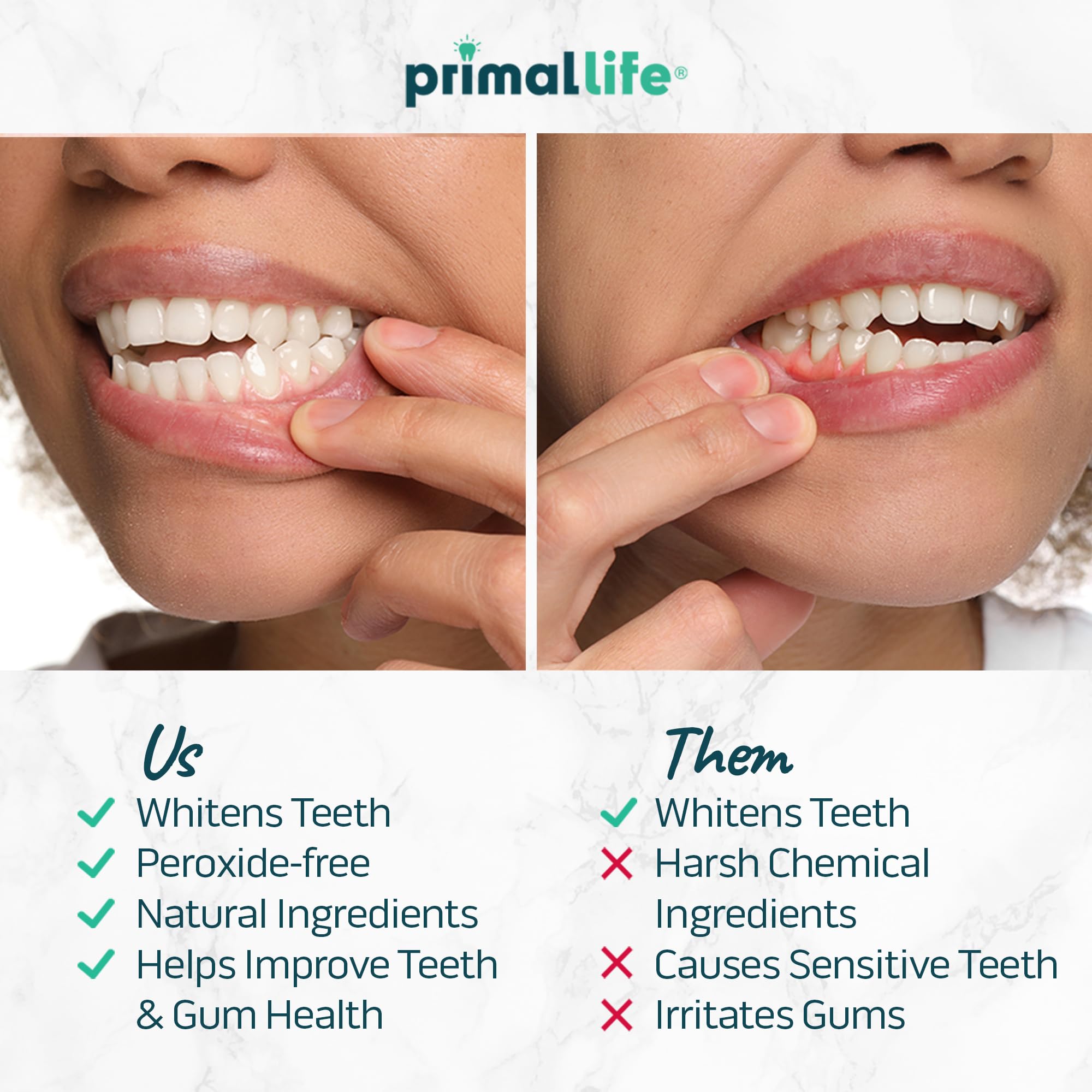 Primal Life Organics Tiras Blanqueadoras: sonrisa más brillante tras uso diario