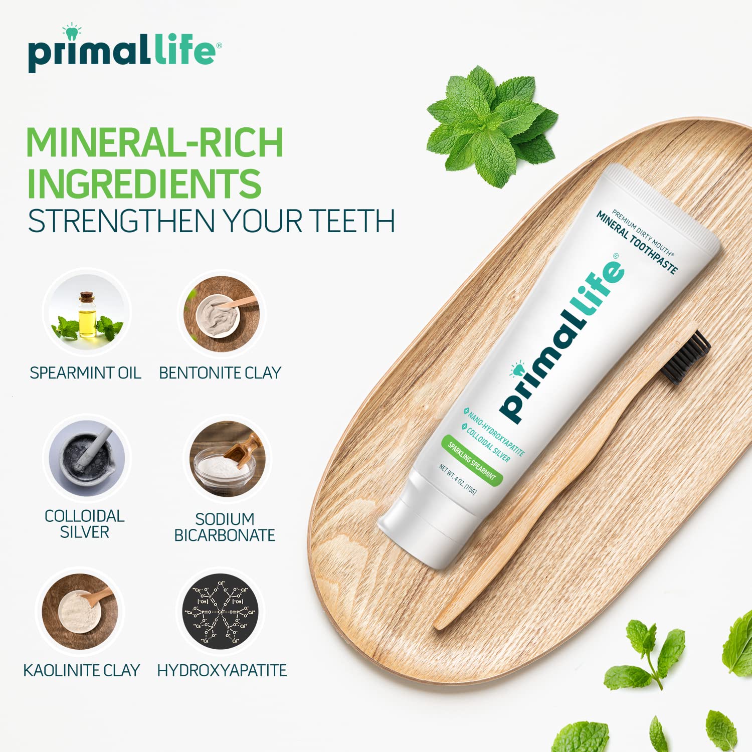 Primal Life Organics: uso diario recomendado para hábitos de higiene bucal sostenibles.