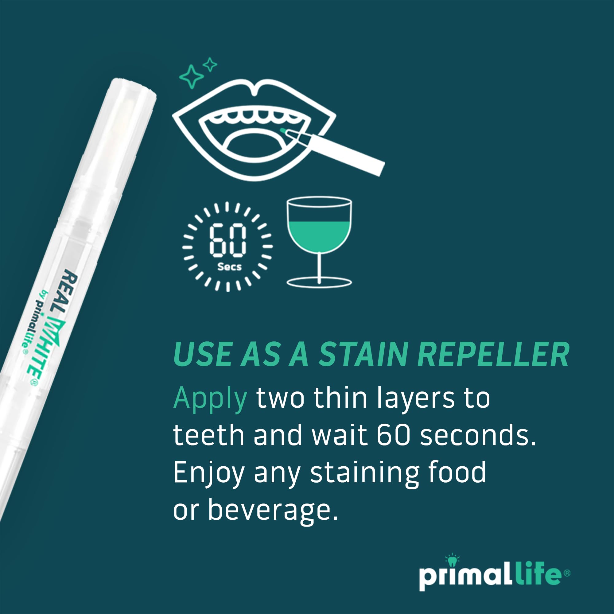 Primal Life Organics Real White Teeth Whitening Pen: tolerancia para dientes sensibles sin irritación
