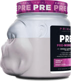 Primal Pre-entrenamiento ofrece cafeína 300 mg para potencia en entrenamientos.