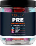 Primal PRE: Tormenta Tropical, paquete para entrenamiento, sabor refrescante.