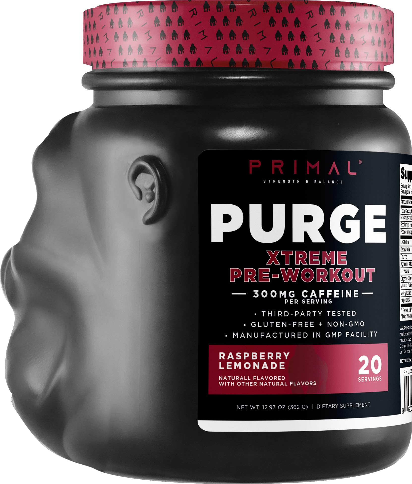 Primal Purge Xtreme: lata con 300 mg cafeína para energía