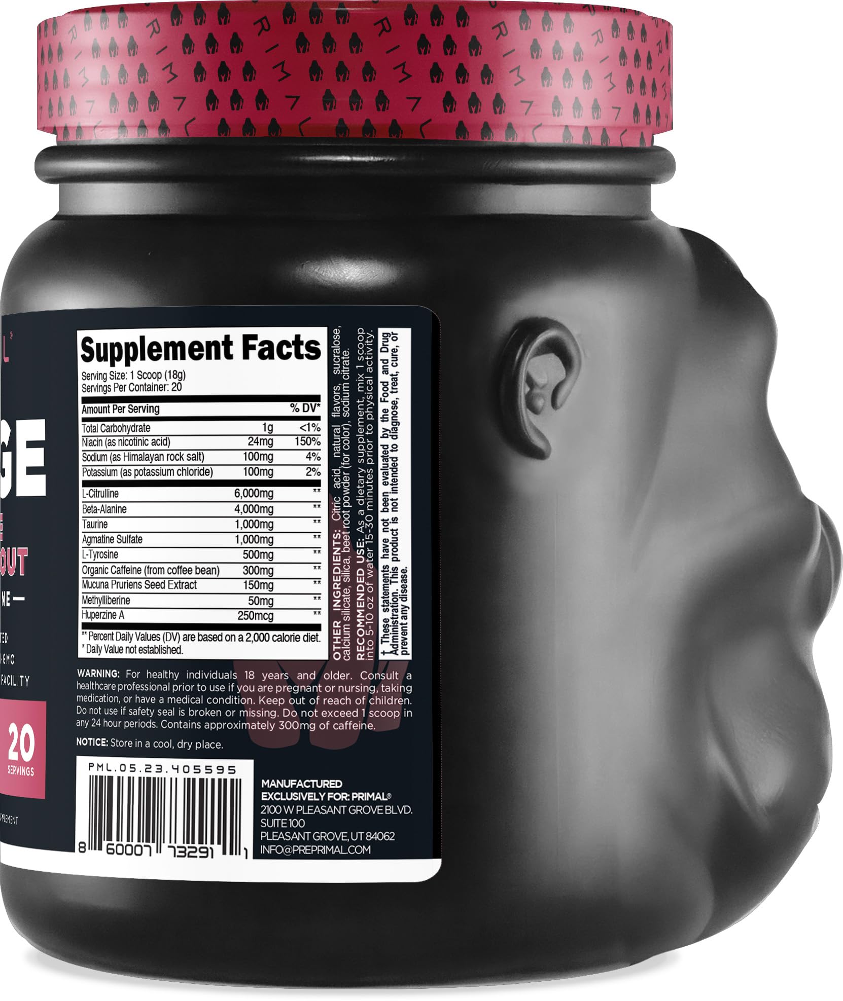 Primal Purge Xtreme: sabor frambuesa-limón para experiencia refrescante