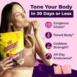 Primal Queen Goddess creatina gomitas bajo azúcar, ideal para entrenamientos diarios.