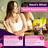 Primal Queen Goddess creatina para mujeres, potencia y enfoque para entrenamientos consistentes.
