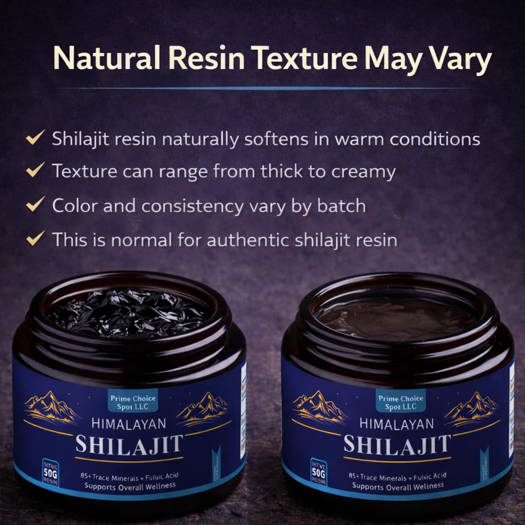 Shilajit disuelto en té para enfoque con Prime Choice Spot.
