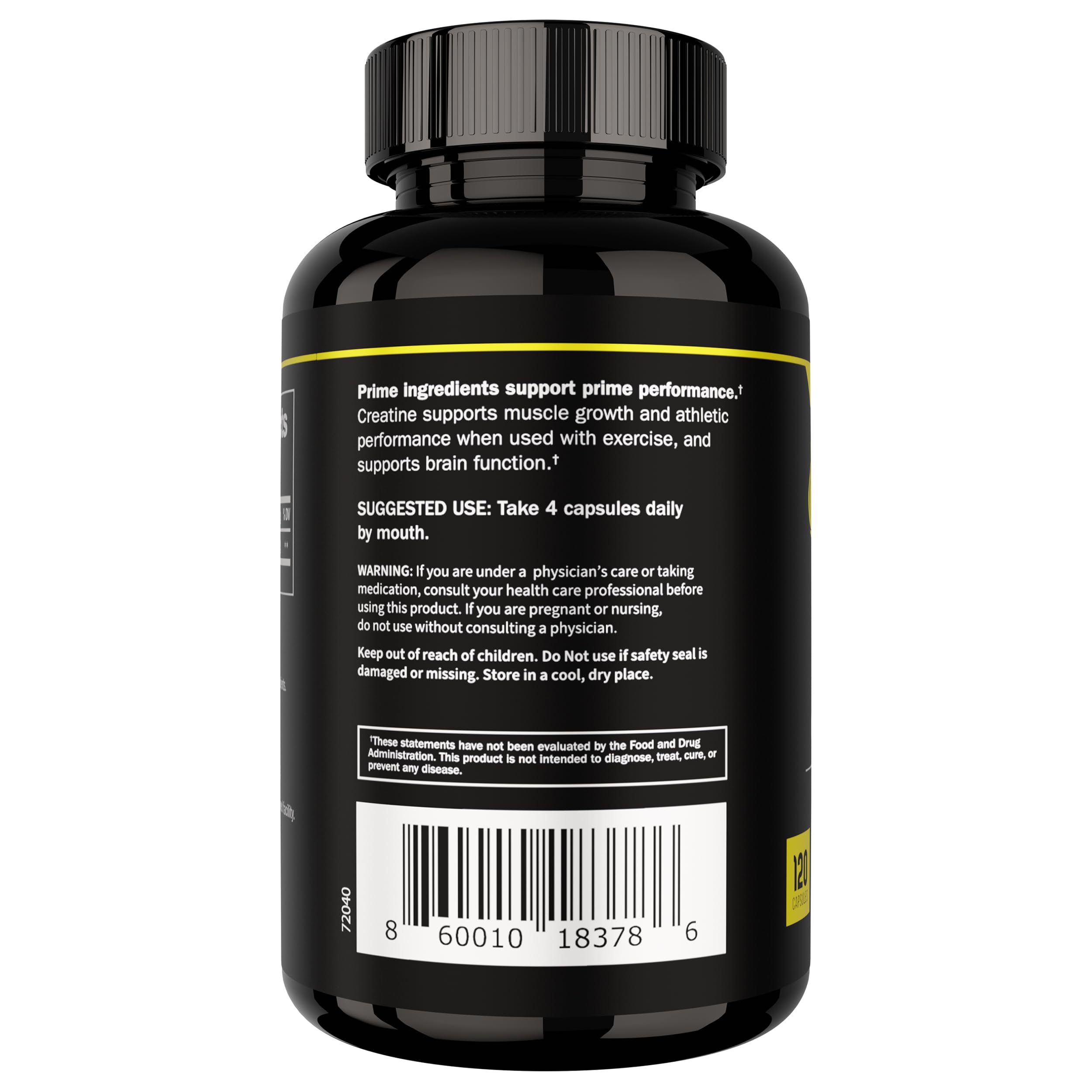 Sello de calidad Prime Labs en envase, garantía de pureza y control