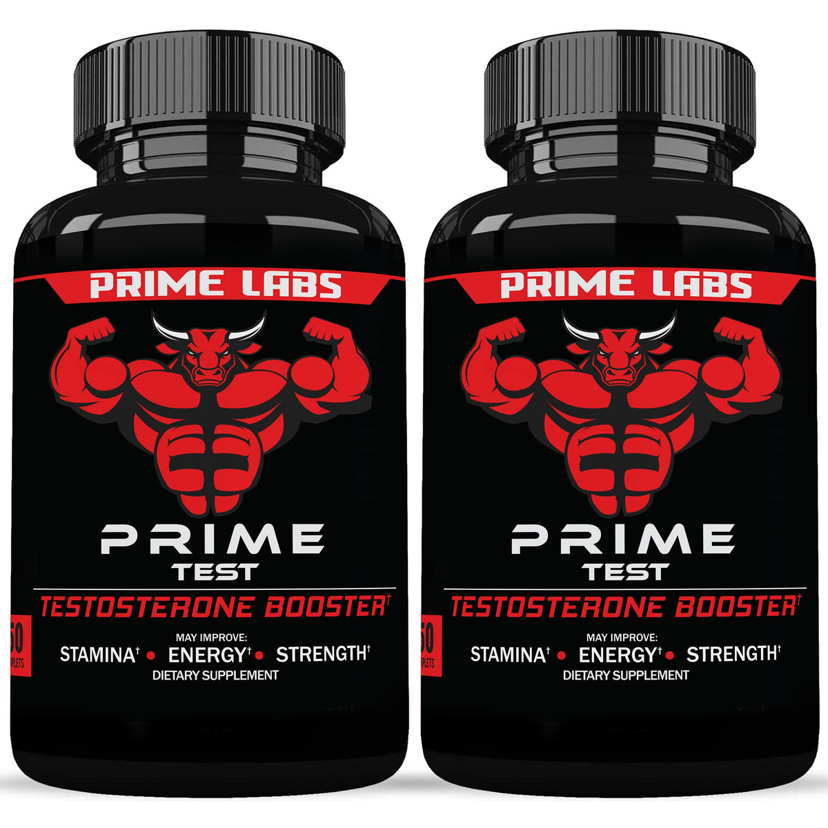 Pack de dos frascos Prime Test para energía diaria.