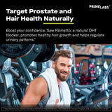 Prime Labs Saw Palmetto sello hecho en EE UU garantiza calidad.
