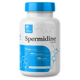 Prime Powders Spermidina cápsulas de 10 mg para uso diario sin gluten.