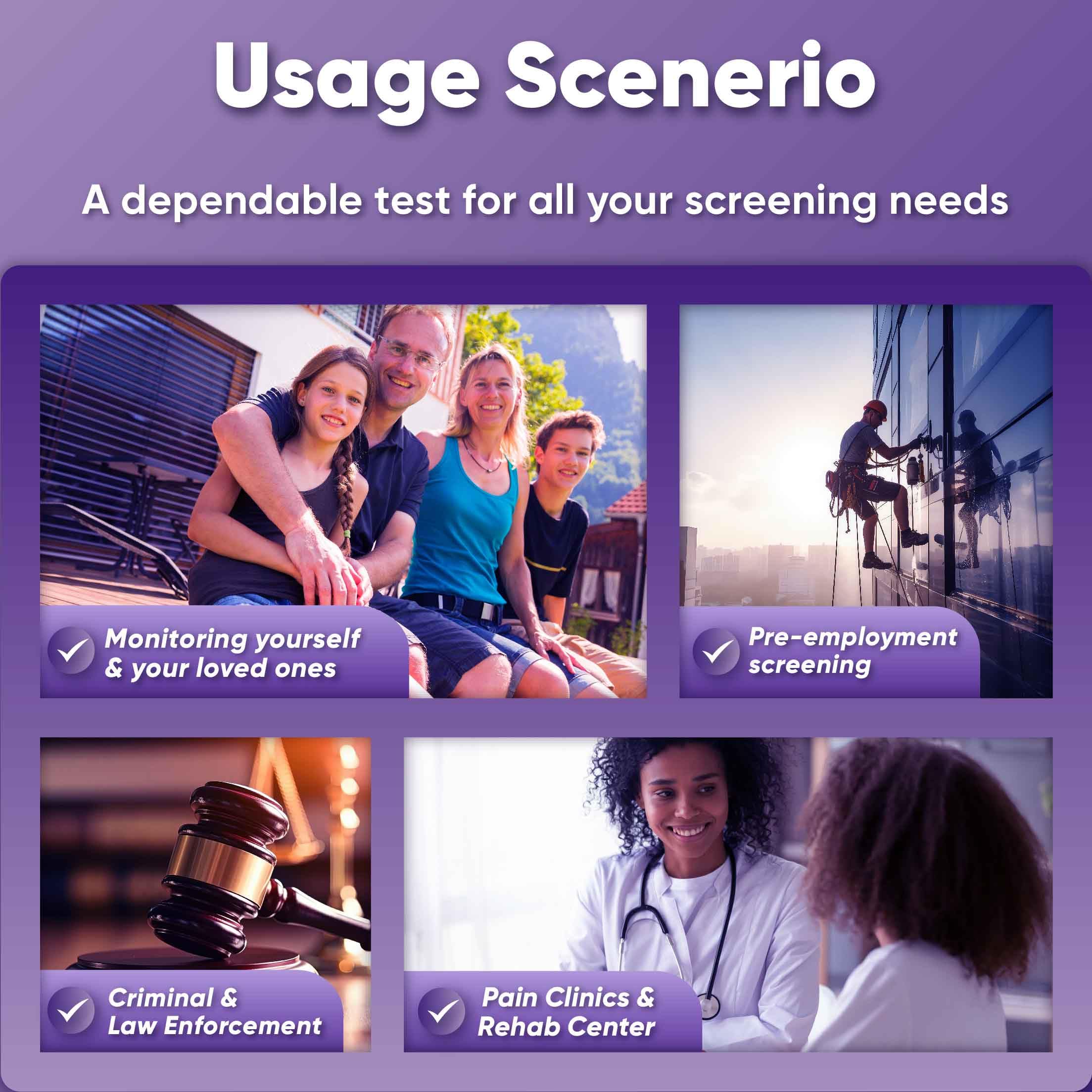 Prime Screen detalle tira prueba con visualización nítida de líneas.
