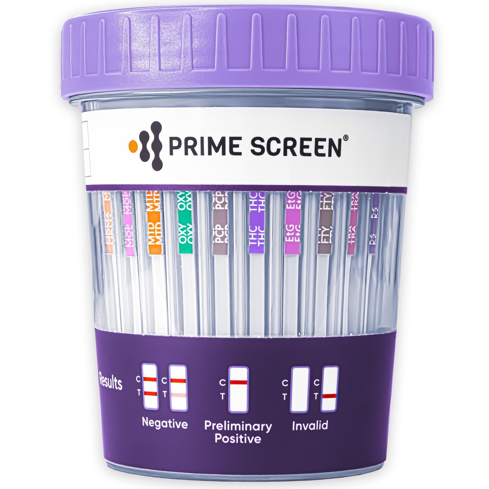 Prime Screen taza compacta 16 panel, prueba rápida y discreta para oficina.