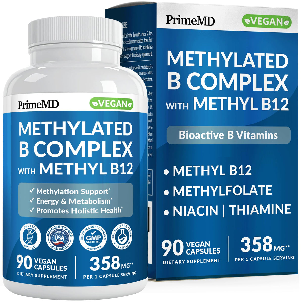 PrimeMD B Metilado cápsulas: energía diaria y concentración.