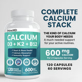 PrimeMD cápsulas de calcio de 601 mg aptas para uso diario.