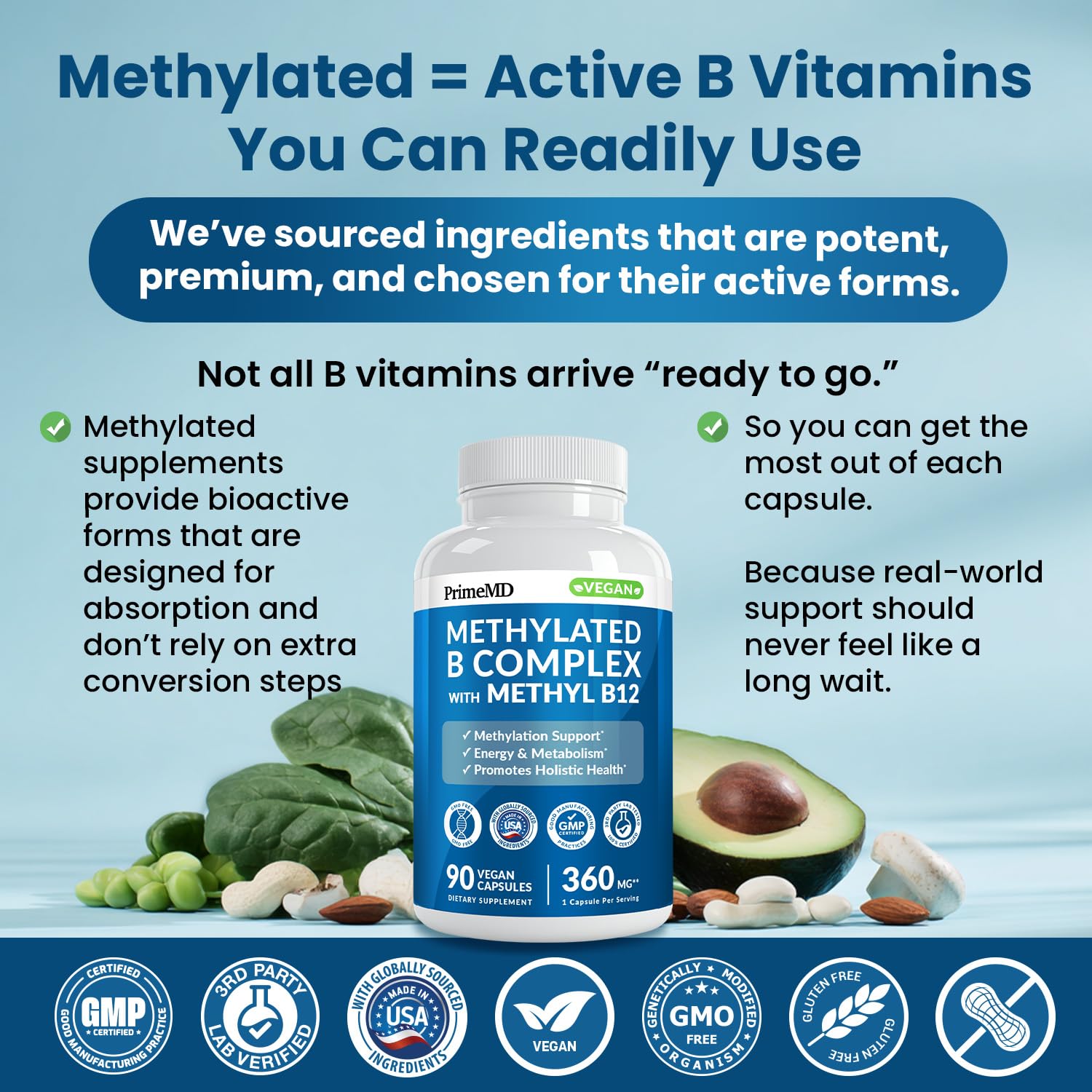 PrimeMD Ingredientes B1 B2 B6: nutricion conveniente.
