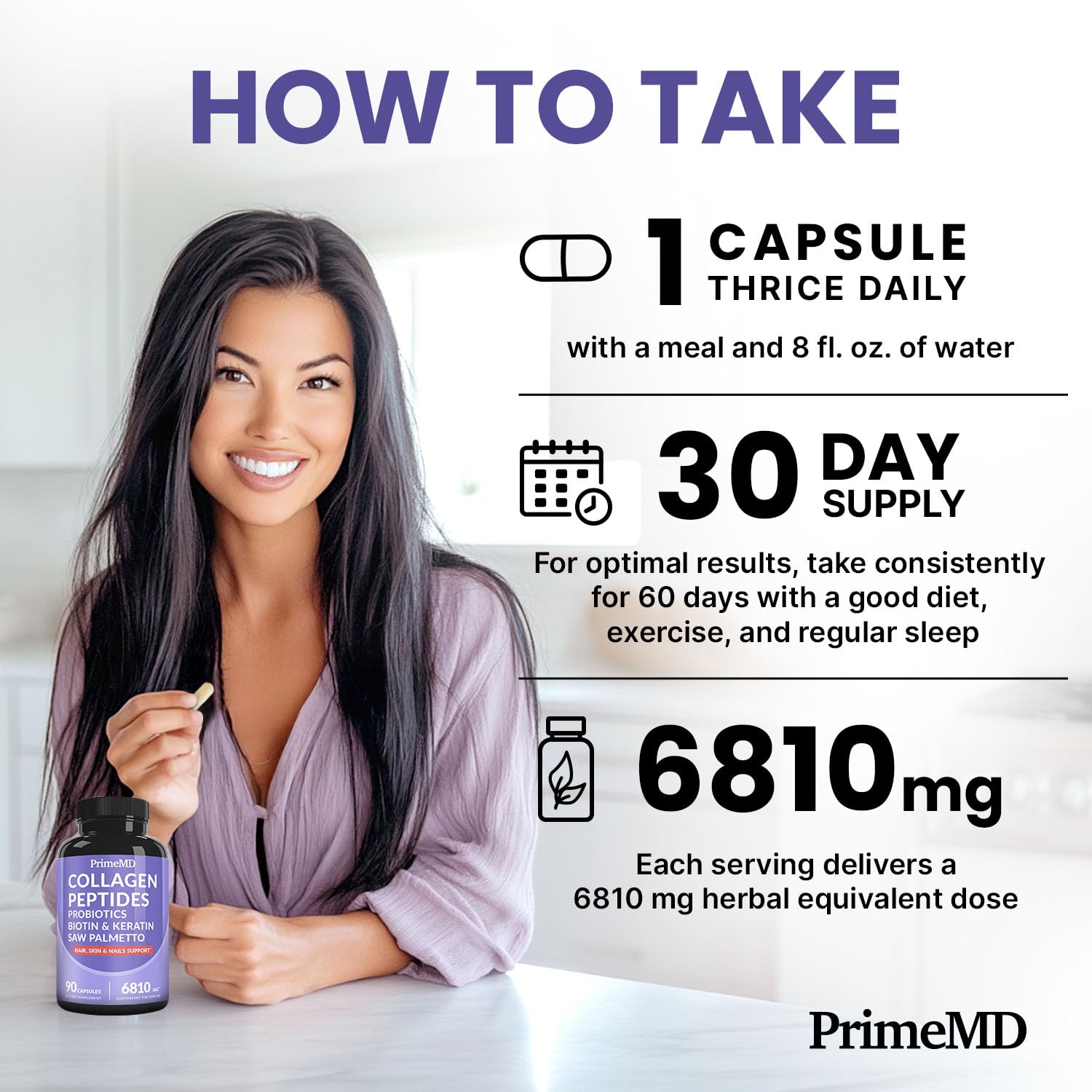 PrimeMD ingredientes clave: zinc y calcio para nutrición diaria