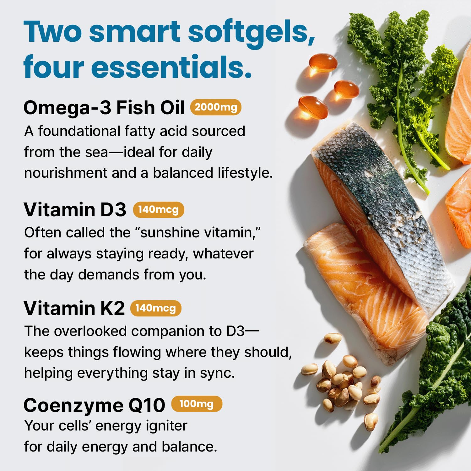 PrimeMD Omega3: cápsulas suaves, sabor limón, experiencia agradable al tomar.