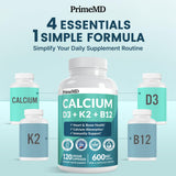 PrimeMD vitamina D3 y K2 5000 UI en cápsulas para bienestar diario.