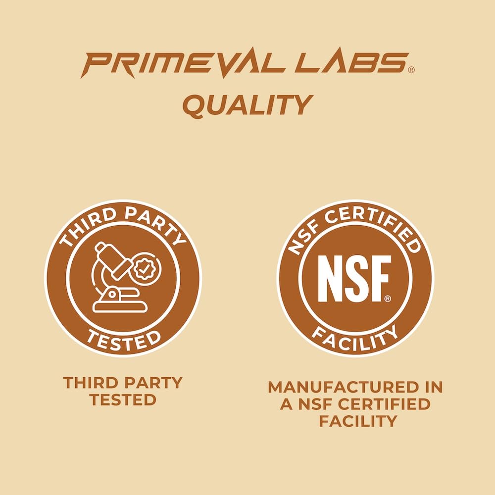 Primeval Labs DIA Horchata, porciones, ideal para viajes y estilo de vida activo.