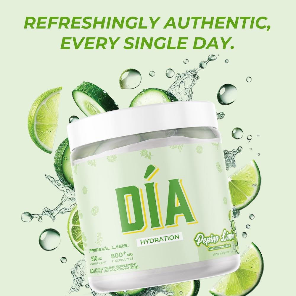 Primeval Labs DIA Vitamina C y Zinc para apoyo diario.