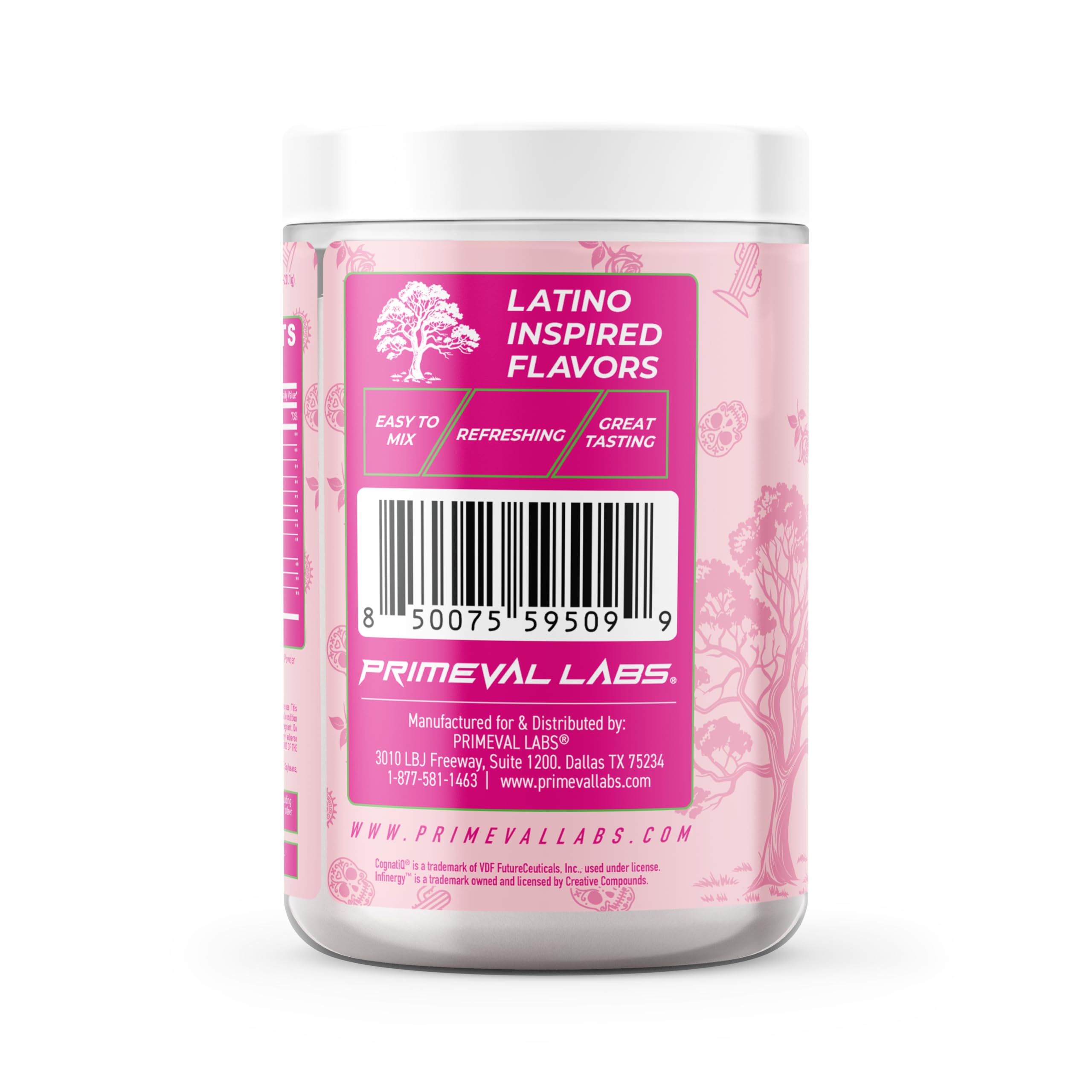 Primeval Labs PRE, mezcla en vaso revelando sabor guayaba y textura suave.