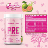 Primeval Labs PRE, sabor guayaba destacado para una experiencia previa al entrenamiento.