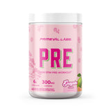 Primeval Labs PRE, tubo 40 porciones para energía sostenida en entrenamientos intensos.