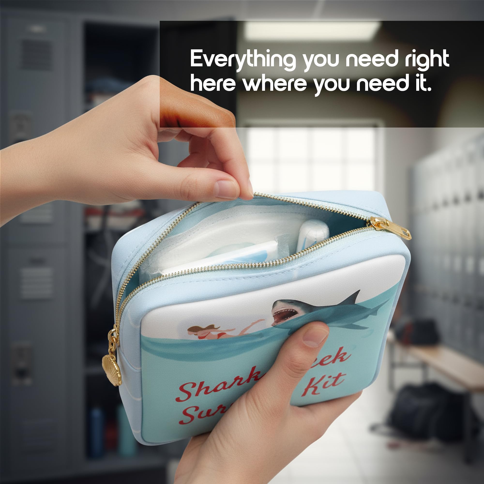 Primo Lines Bolsa de periodo para maquillaje y artículos de higiene en viaje