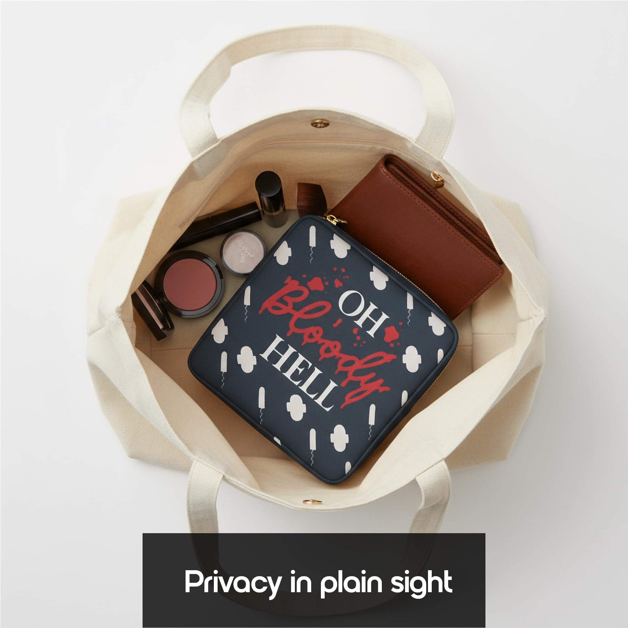 Primo Lines estuche periodo práctico kit de viaje para mantener lo esencial organizado.