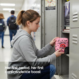 Primo Lines Period Pouch discreta: ideal para uso diario en escuela y salidas.