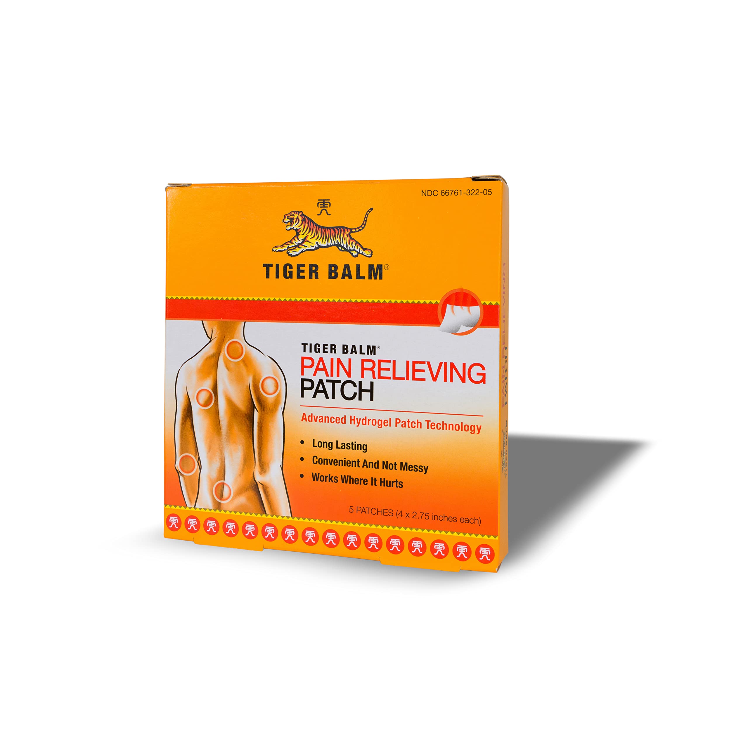 Parche Tiger Balm de Prince Of Peace para alivio muscular suave en cuello y hombros.