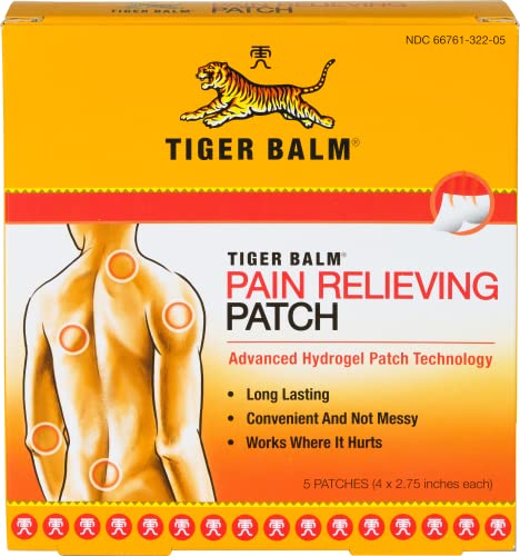 Parche Tiger Balm de Prince Of Peace, sensación cálida que ayuda a relajar músculos en piernas.