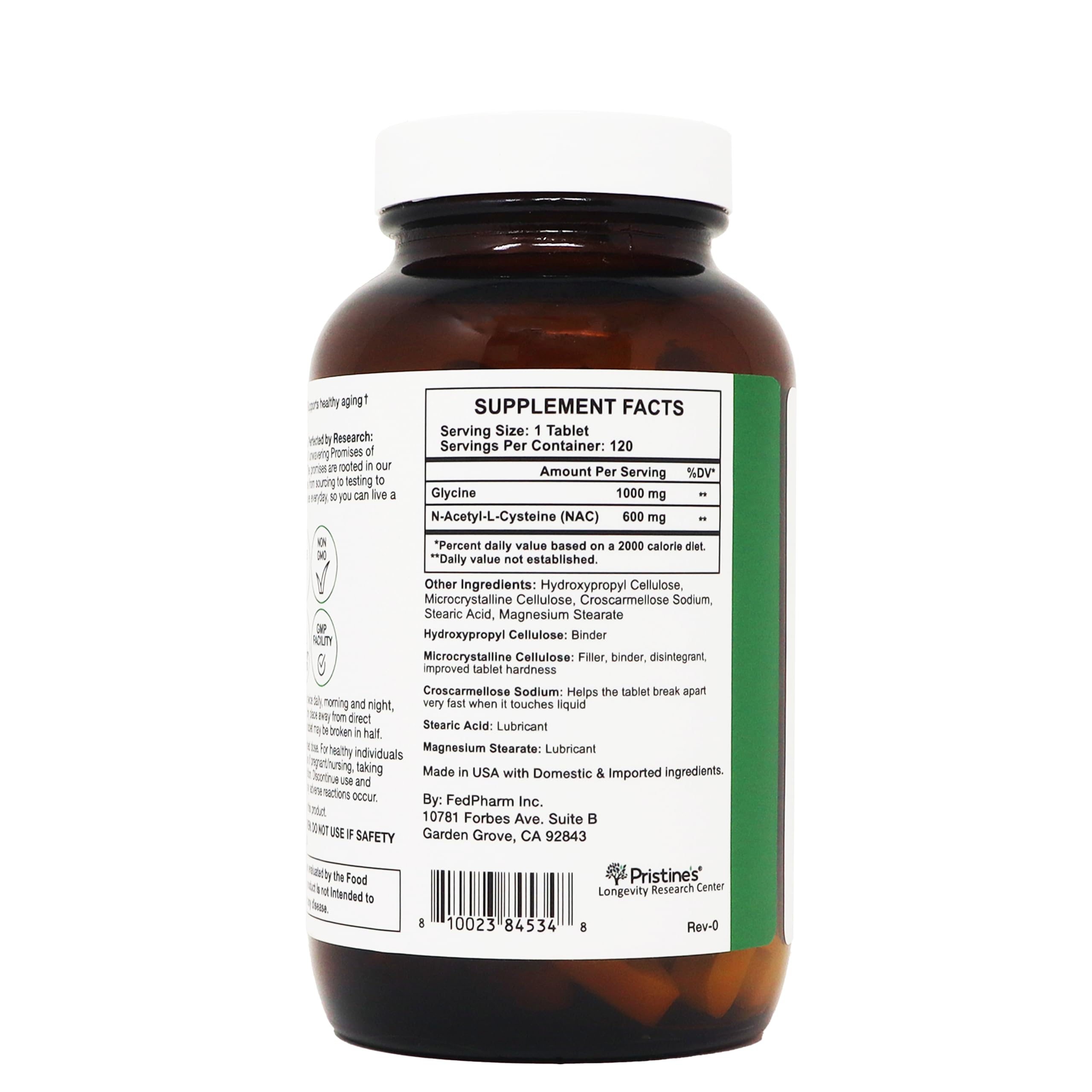 PRISTINE'S GlyNAC Complex: control de calidad y beneficio potencial