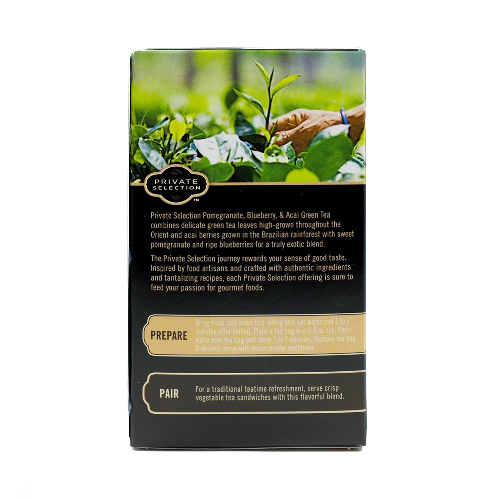 Private Selection preparación de té verde en infusión suave para disfrutar.