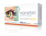 PRN Nuretin frasco omega3 para salud ocular y visión clara.