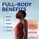 PRN Omega 3 gomitas, textura suave y sin azúcar