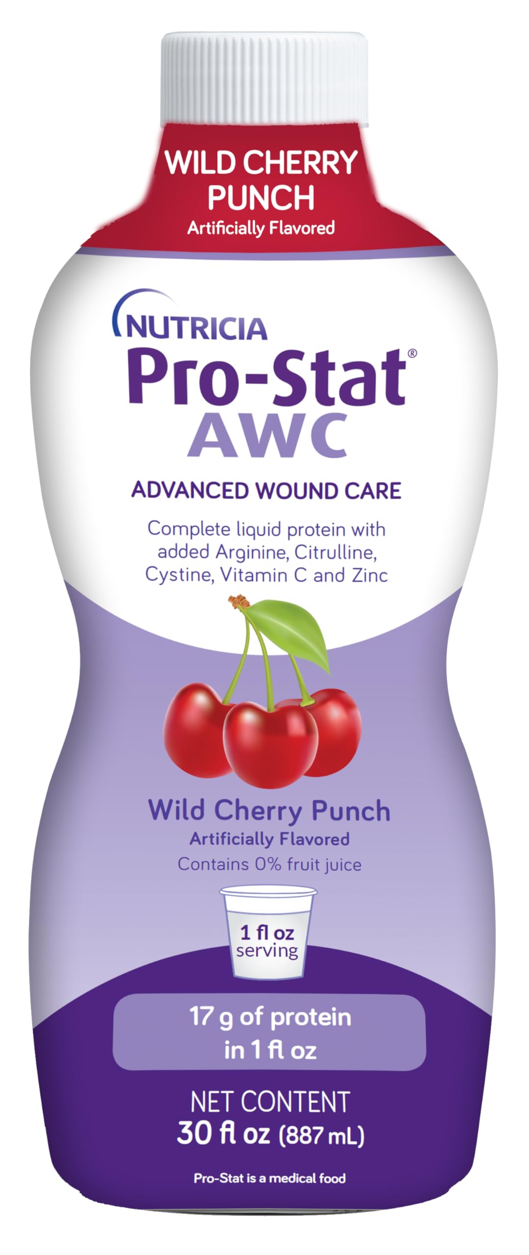 Pro-Stat AWC: botella vertido, apoyo nutriente para la recuperación de heridas