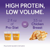Pro-Stat protéina líquida concentrada de sabor cítrico, sabor agradable para apoyar la ingesta diaria.
