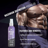 Pro Tan Muscle Juice, aceite para escena con piel que respira