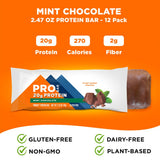 PROBAR Barra Proteína Menta-Chocolate: en mano, impulso rápido y delicioso