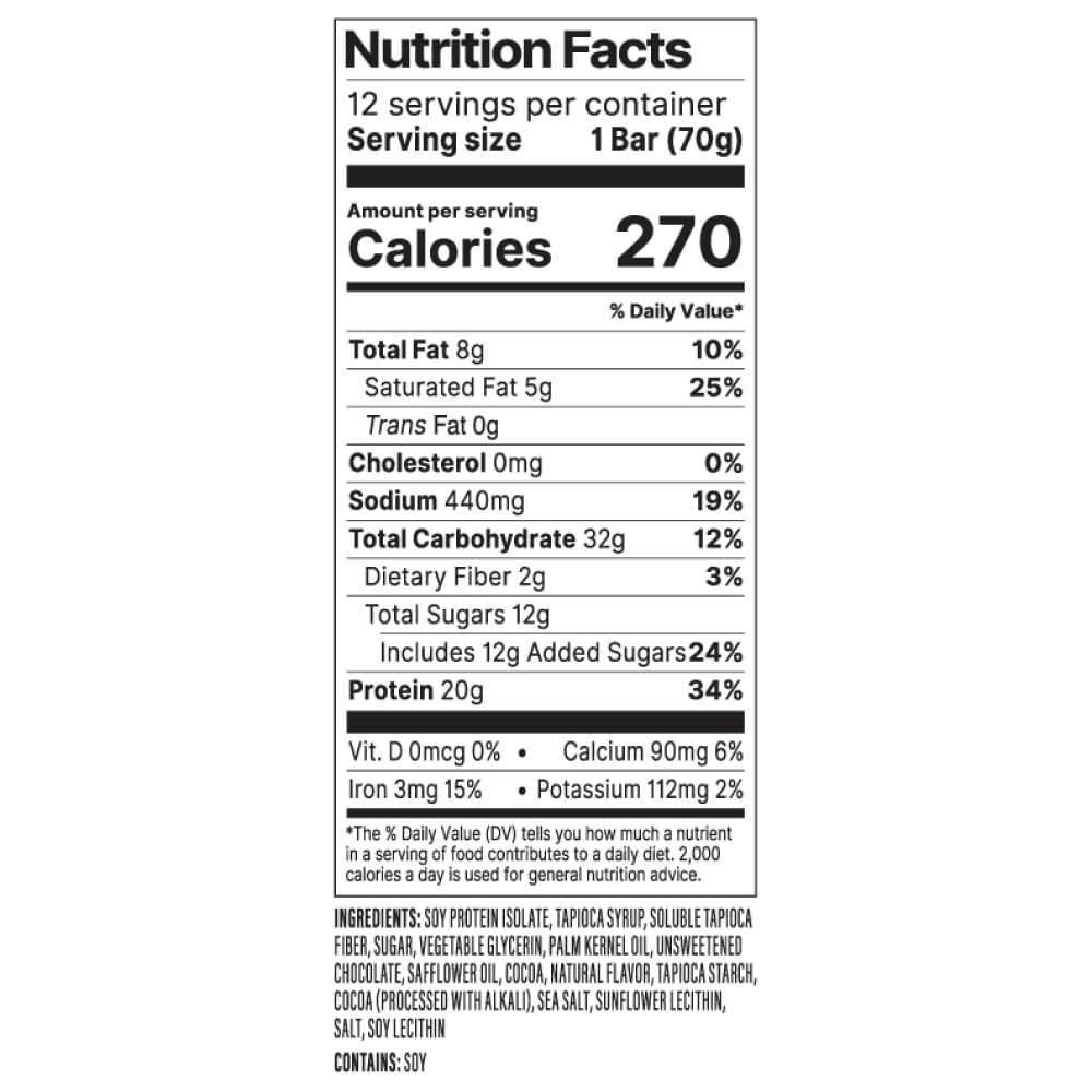 PROBAR Barra Proteína Menta-Chocolate: ingredientes de origen vegetal y alimentos de verdad