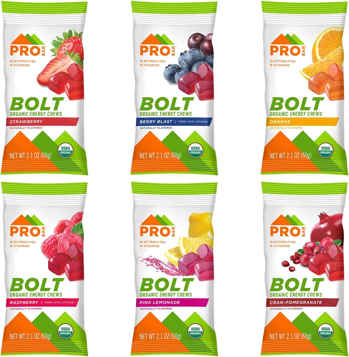 PROBAR BOLT empaque-bolsas-sabores, conveniente para llevar en la bolsa